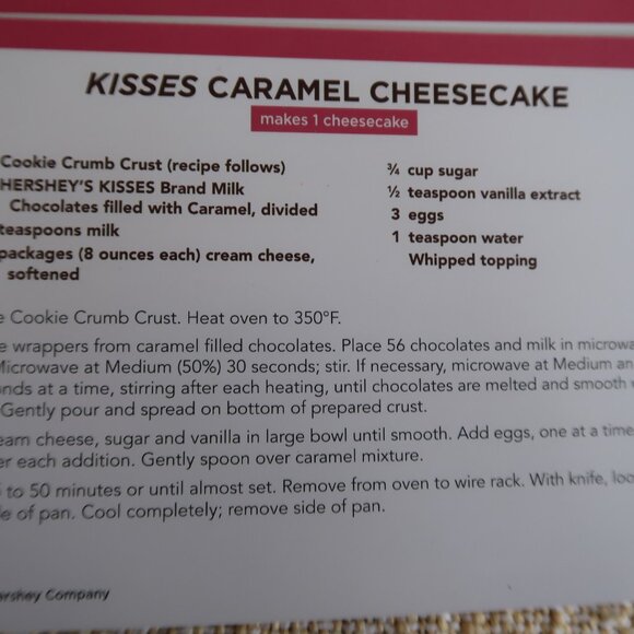 HERSHEY'S Chocolate Tin Box Recipe Card Collection - Picture 6 of 8